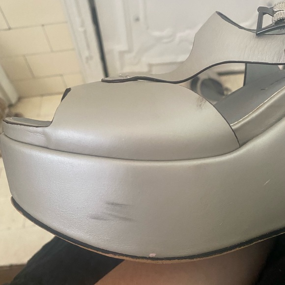 Naked Feet Silver Wedges - Picture 5 of 6